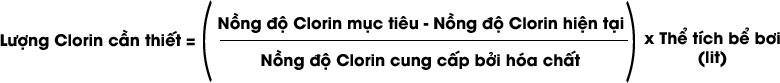 Công thức xử lý nước bể bơi